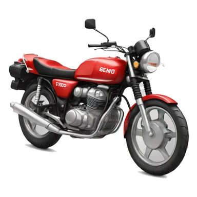 A red splendor motorbike  sticker