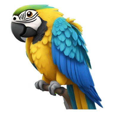 Blue and yellow macaw  sticker