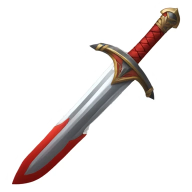 red sword ancient  sticker