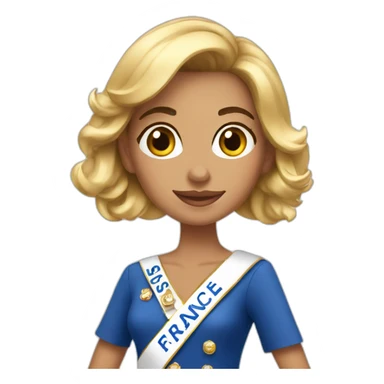Miss france sticker