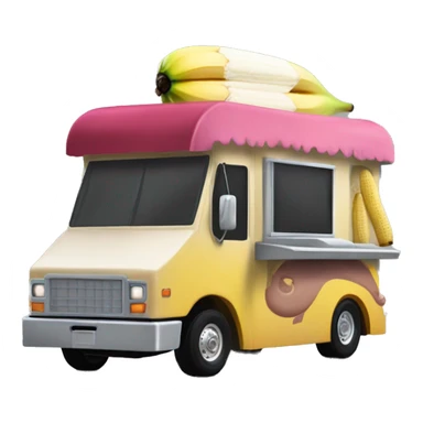 mandalorian 20 foot long banana split Ice Cream Truck  sticker