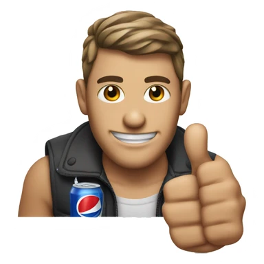 a men face with thums up sticker