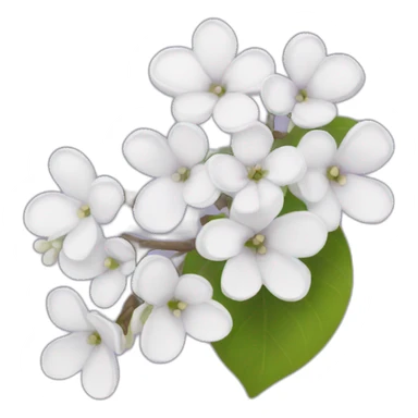 white lilac sticker