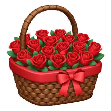 Valentine’s Day basket sticker