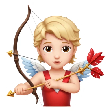 valentine's day themed cupid sticker