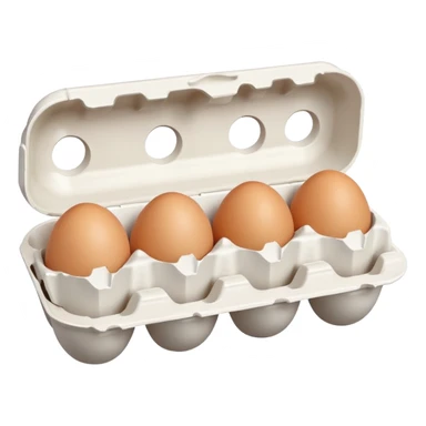 make a egg carton with six spaces but only one egg inside to represent isolation. make the egg have a sad expression like a sad face with tears to communicate his worry. the egg should be white and be the only egg inside the carton. sticker