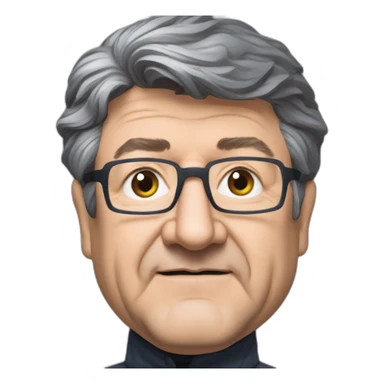 Jean-luc Mélanchon qui porte une doudoune the north face sticker