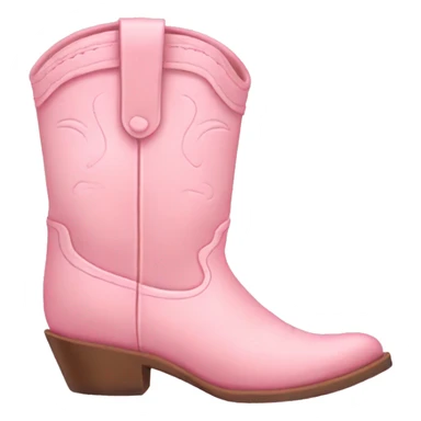 pastel pink cowgirl boots sticker