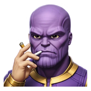 Thanos smoking sticker
