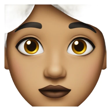 boy with makeup and gaze big lips tiny eyes sticker