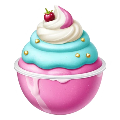 Pastel colorful shiny glossy glittery sparkle bath bomb cocktail decoration bimbo bombo boom boom wang wang thang ice cream berry blush lipstick lotion juice stingy sunscreen sunny show sundae cream  sticker