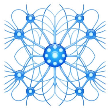 neural network pattern representing artificial intelligence sticker