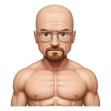 Walter white with a six pack sticker