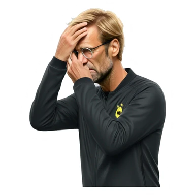 Jurgen Klopp facepalm emoji sticker