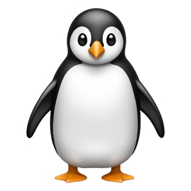 Un pingüino escondiéndose en la niebla sticker