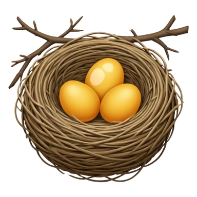 nest, negative:eggs sticker