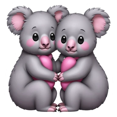 Two pink 🐨 sticker