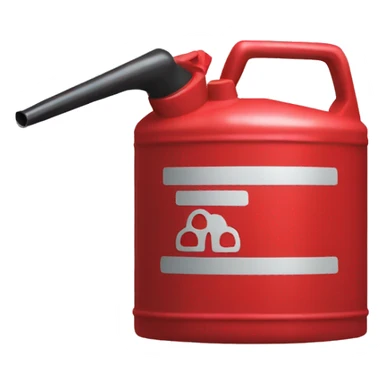 Red classic gas can sticker
