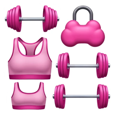 Gym elements pink  sticker