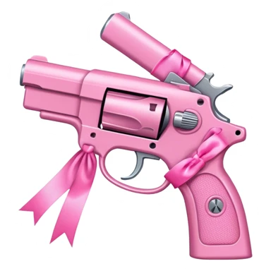 pink pistol with a pink ribbon sticker