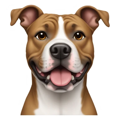 Happy American Staffordshire Terrier sticker