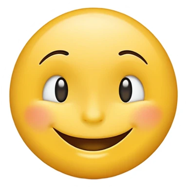 Create a hand drawn Smile reaction emoji for a new social media app sticker