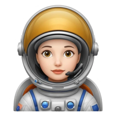 cosmonaut woman sticker