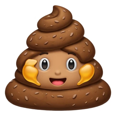 poop with no face sticker