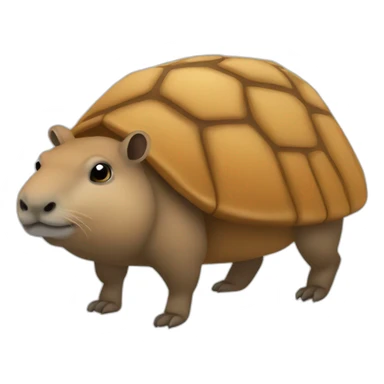 tortue sur capybara sticker