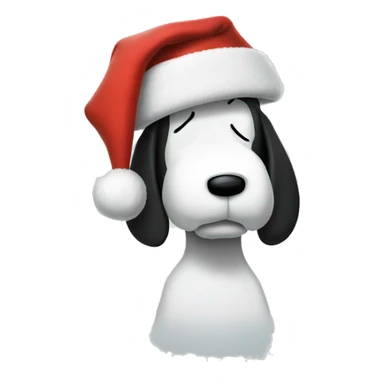 Snoopy Christmas hat  sticker
