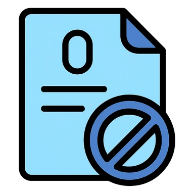 Zero Contracts icon, modern, shades of blue sticker