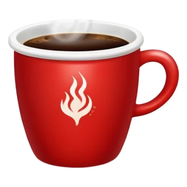 coffee in a red cup sticker