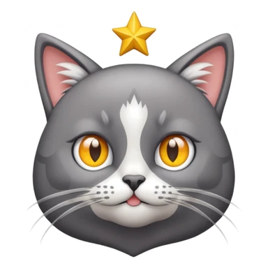 Um gato com estrela no olho sticker