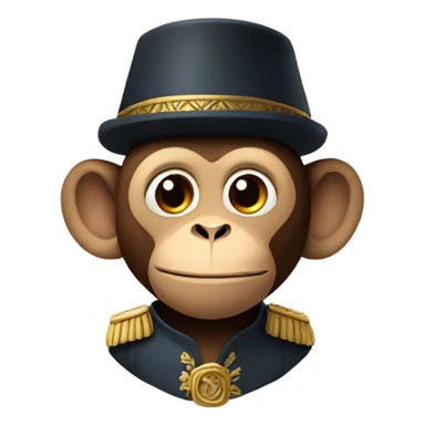 Monkey in a fez sticker