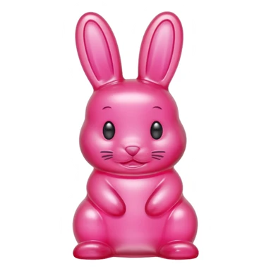 A gummy bunny with little teeth sticker