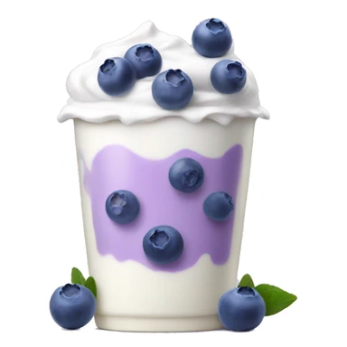 Blueberry yoghurt  sticker