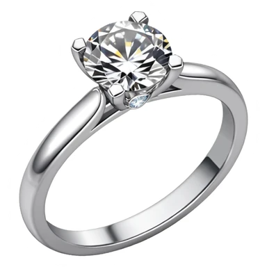 glitter white diamond married ring sticker