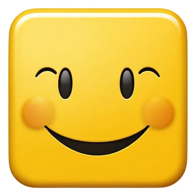 8x8 pixel square yellow smiley face sticker