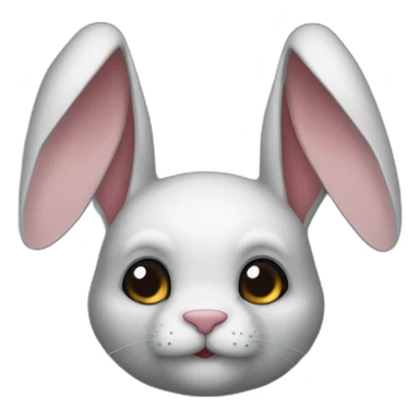 Lapin belier noire oreille tombante sticker