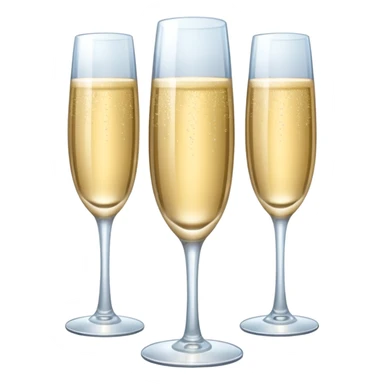 tower of champagne glasses sticker