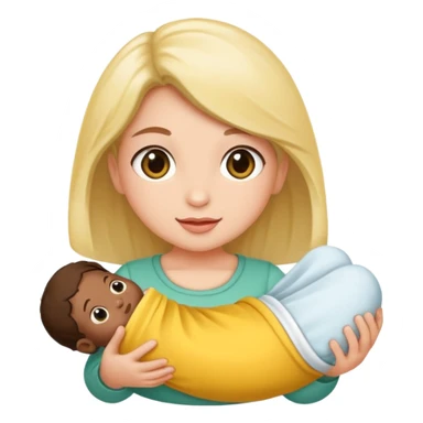 Um bebê loiras com asas sticker