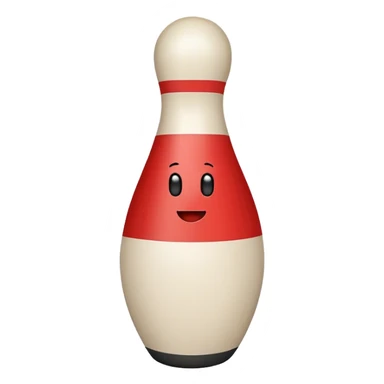 a bowling pin sticker