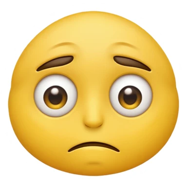 Tired emoji with eye bags sticker