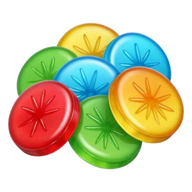 Sour hard candy sticker