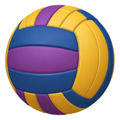 colorful volleyball ball sticker