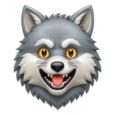 Tráeme una imagen de un lobo enojado sticker