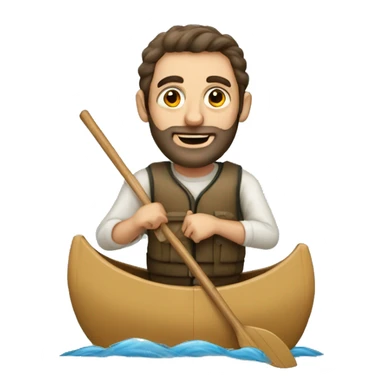 Jewish guy in a canoe sticker