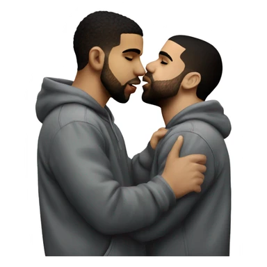 drake kissing drake kissing drake kissing drake sticker