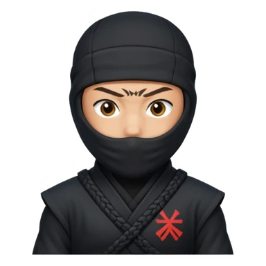 Ninja with MB written on it sticker