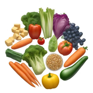 plate with healthy food sticker